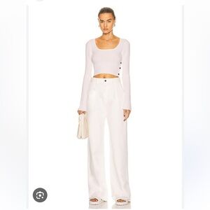 Loulou Studio Assens top size L NWOT wool and cashmere